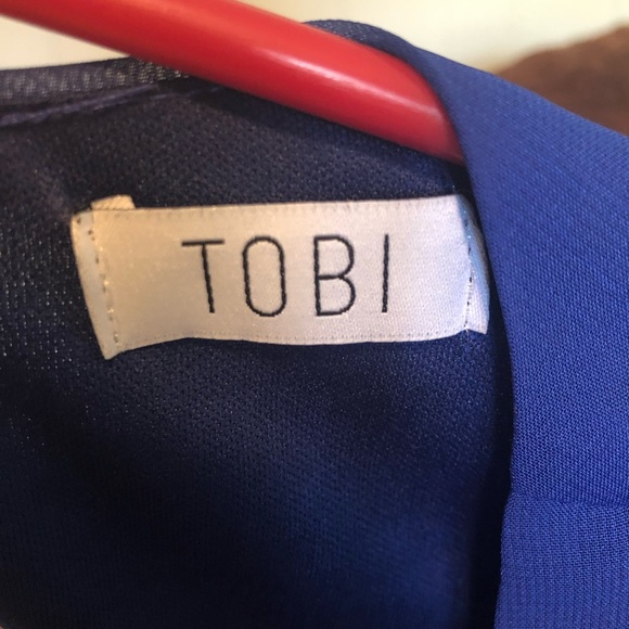 Blue Tobi Backless Mini Dress - Picture 3 of 4